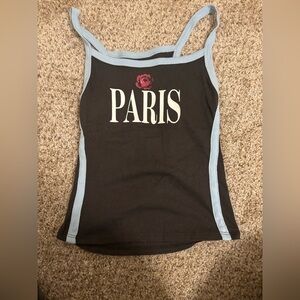 Urban Outfitters Paris crop tank top